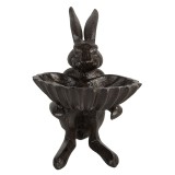 Cumpara ieftin Hranitoare pasari fier maro Iepuras 16x13x17 cm
