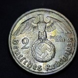 Germania Nazista 2 reichsmark 1938 D argint