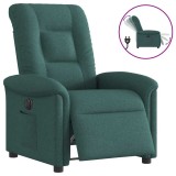 VidaXL Fotoliu rabatabil electric, verde &icirc;nchis, material textil 3303240