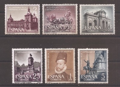 Spania 1961 - Cea de-a 400-a aniversare a Noii Capitale, Madrid, MNH foto