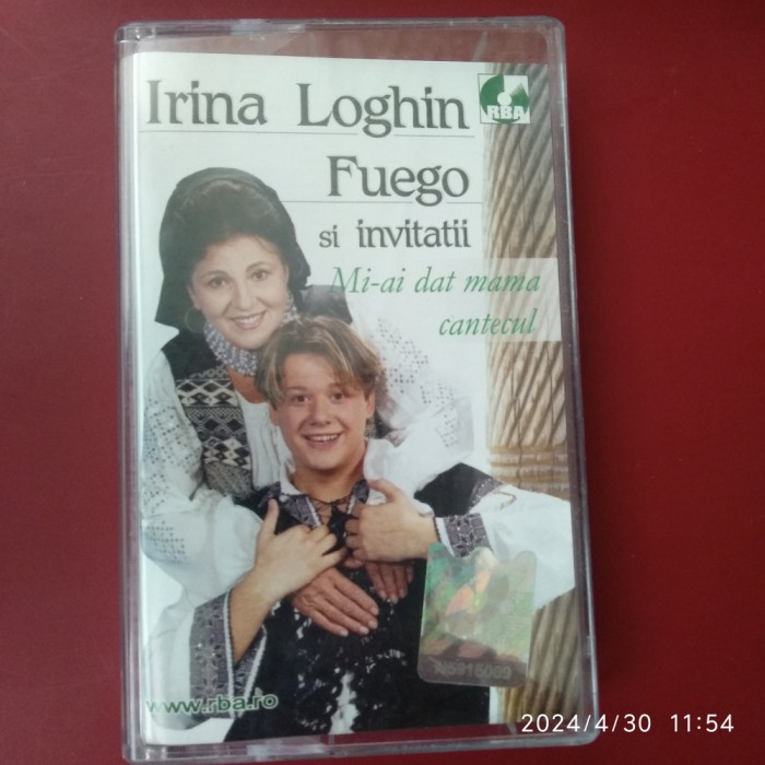 -Y- CASETA IRINA LOGHIN - FUEGO SI INVITATII - ORIGINALA , EXCELENTA !