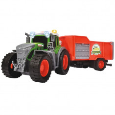 Tractor Dickie Toys Fendt Farm cu remorca foto