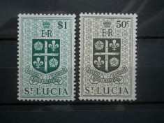 ST. LUCIA ELISABETA II MH VAL MARI foto