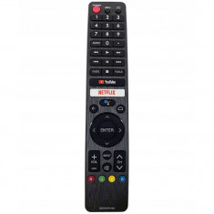 Telecomanda pentru Sharp GB346WJSA, infrarosu, x-remote, Netflix, YouTube, Negru