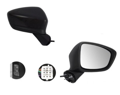 Oglinda exterioara Mazda CX-5 (Ke), 03.2012-2014, partea Dreapta, culoare sticla crom , sticla convexa, cu carcasa grunduita, cu incalzire , ajustare foto