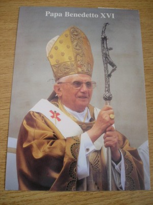 M2 R9 6 - Carte postala - tematica religie - Papa Benedetto XVI foto