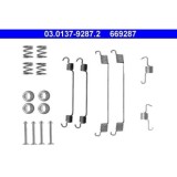 Set accesorii reparatie saboti frana Ate 03013792872, parte montare : punte spate