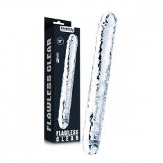 Dildo dublu Flawless Clear Double Dong 12'' [ 30 cm x 3,5 cm ]