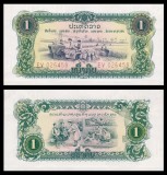 LAOS █ bancnota █ 1 Kip █ 1968 █ P-19Aa █ UNC █ necirculata