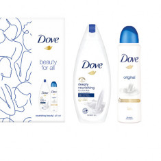 Set cadou Dove Original: Gel de dus 250 ml + Deodorant 150 ml