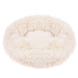 Pat Sersimo pentru caini si pisici, cu husa detasabila, bej, diametru 70cm Household NewTrend