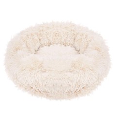 Pat Sersimo pentru caini si pisici, cu husa detasabila, bej, diametru 70cm Household NewTrend