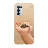 Husa compatibila cu Oppo Find X3 Lite model Baby sea turtle, Silicon, TPU, Viceversa, Transparent, Carcasa
