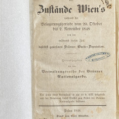 carte veche lb germana rara Schilderung der Busstande Wien's 1848