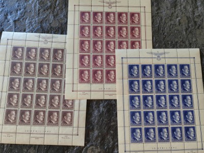 Serie timbre Germania, 1942, Hitler, General Government, coli de 25, perfecta foto