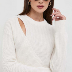 MICHAEL Michael Kors pulover de lana femei, culoarea bej, călduros