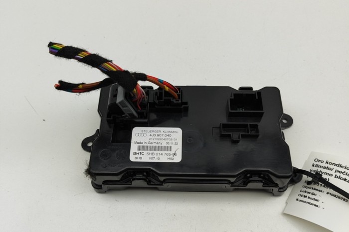 Modul de climatizare AUDI E-TRON GT 2023 OEM: 4J3907040 | 31457426