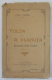 POEZIA LUI A. VLAHUTA , CERCETARE CRITICA LITERARA de CONST. V. GEROTA , 1921