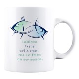 Cana alba personalizata Zodia PESTI, INOVATIX&reg;. 330ml