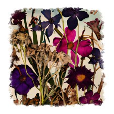 Sticker decorativ Flori, Multicolor, 55 cm, 9968ST foto