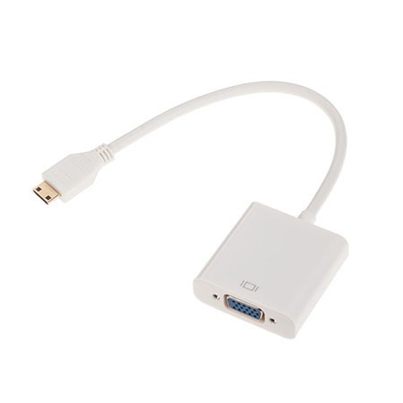 ADAPTOR MINI HDMI TATA - VGA MAMA &amp; AUDIO