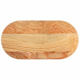 Cumpara ieftin Blat de masa maro deschis 80x40x2 cm lemn masiv de stejar oval