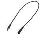 Cablu Alimentare DC Negru 1x1mm2 5,5/2,1mm la 5,5/2,5mm