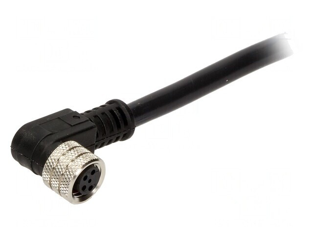 Conector M8 Mamă 4 PIN 90&deg; cu Cablu 3A IP67