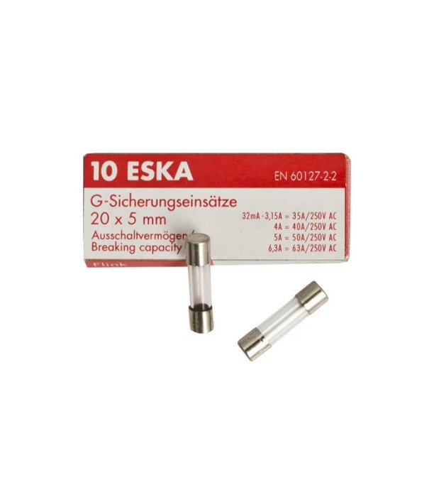 Siguranta fuzibila 630mA 5x20mm rapida ESKA