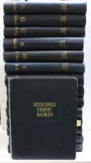 LEXICONUL TEHNIC ROMAN , VOLUMELE I - XV ( A - S ) , ELABORARE NOUA INTOCMITA DE CONSILIUL NATIONAL AL INGINERILOR SI TEHNICIENILOR , 1957 - 1964 foto