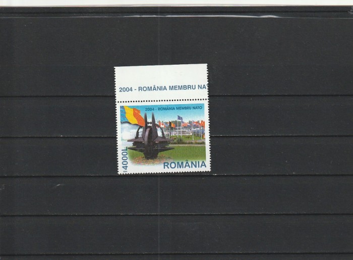 ROMANIA 2004 LP 1633 ROMANIA MEMBRA NATO SERIE MNH NESTAMPILATA