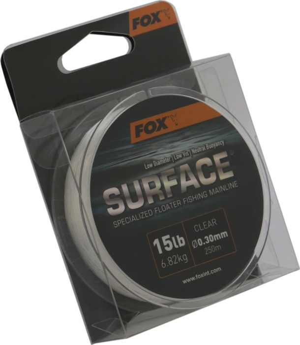 Fir FOX Surface Floater Mainline, Transparent, 6.82kg-15lbs, 0.30mm, 250m