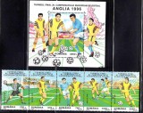 ROMANIA 1996, Fotbal Anglia, 1409a 1410, MNH, Sport, Nestampilat