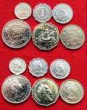 BELIZE █ SET COMPLET DE MONEDE █ 1+5+10+25+50 Cents + 1 Dollar █ 2006-2020 █ UNC, America Centrala si de Sud