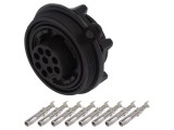 Conector circular soclu mamă 9 pini 5A 150V IP68 BULGIN PX0727/S