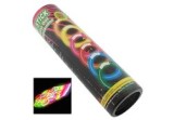 Set 100 brățări fosforescente pentru petrecere, multicolor, 20 cm