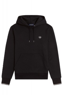 FRED PERRY Futer Tipped Hooded M2643 102 black foto