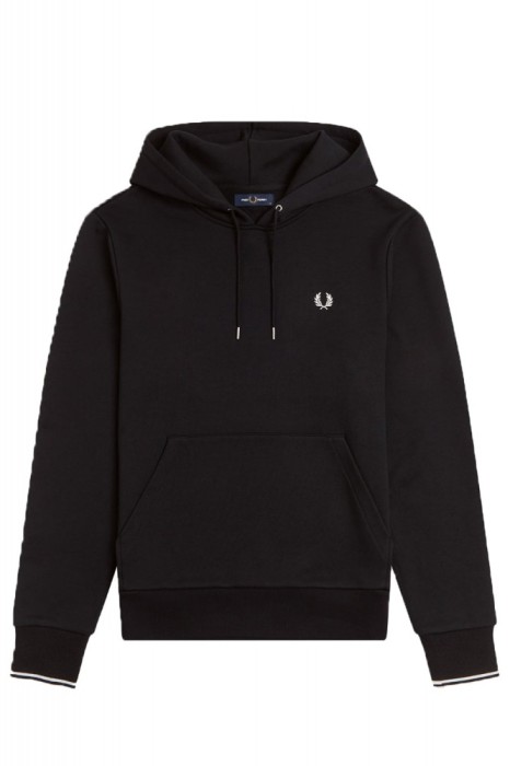 FRED PERRY Futer Tipped Hooded M2643 102 black
