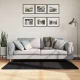 vidaXL Covor &bdquo;OVIEDO&rdquo;, fire scurte, negru, 80x150 cm