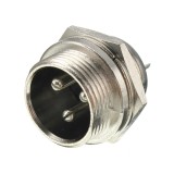 Conector 3P tata metal panou