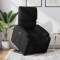 vidaXL Fotoliu rabatabil cu ridicare pe verticală, negru, textil 3204826