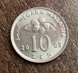C50 - Moneda foarte veche - Malaezia - 10 sen - 2005