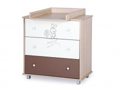 Comoda Bebe Pentru Infasat Klups Little Bunny Cappucccino foto