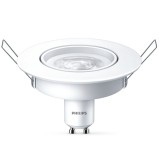 Spot LED incastrat, 4.7W, lumina neutra, GU10, orientabil, alb