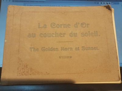 1912 Album Constantinopole, La Corne d&amp;#039;Or au coucher du soleil - The Golden Horn foto
