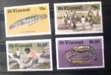 Cumpara ieftin St. Vincent fauna ,pesti , pescuit serie 4v. nestampilate
