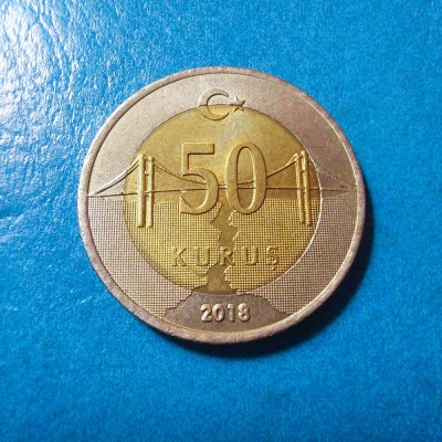 50 kurus 2018 Turcia foto