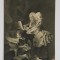 H. SCHNEIDER , MOZART SI SORA SA LA CLAVECIN , CARTE POSTALA ILUSTRATA , MONOCROMA, ADRESATA DOMANEI ALICE PETRE I. STURDZA , CIRCULATA . 1913