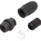 Conector circular push-pull 6 pini 2A HR30 - aurit, lipire