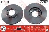 Disc frana OPEL MOVANO autobasculanta (H9) (1999 - 2010) TRW DF4111